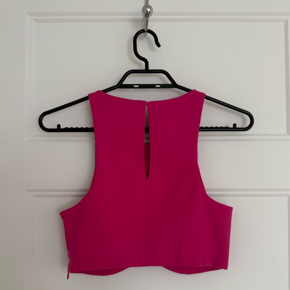 WOMEN'S PINK CROP TOP XS - Picture 3 of 3